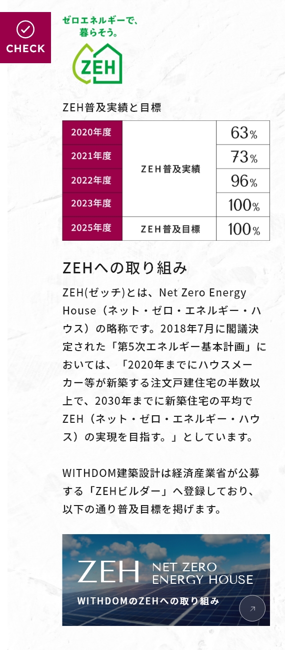 ZEHへの取り組み