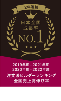 2年連続　日本全国成長率NO.1