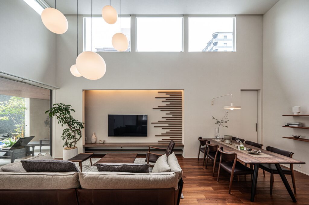 福岡の注文住宅でデザインと性能を両立した家の外観写真